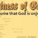 The Justness of God